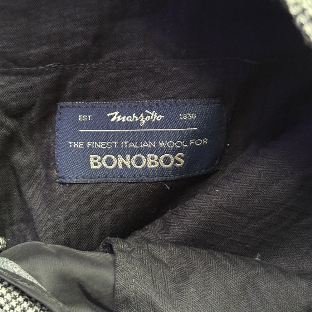 Bonobos Black & White Micro-Check Wool Pants – 33x30 - Picture 7 of 7